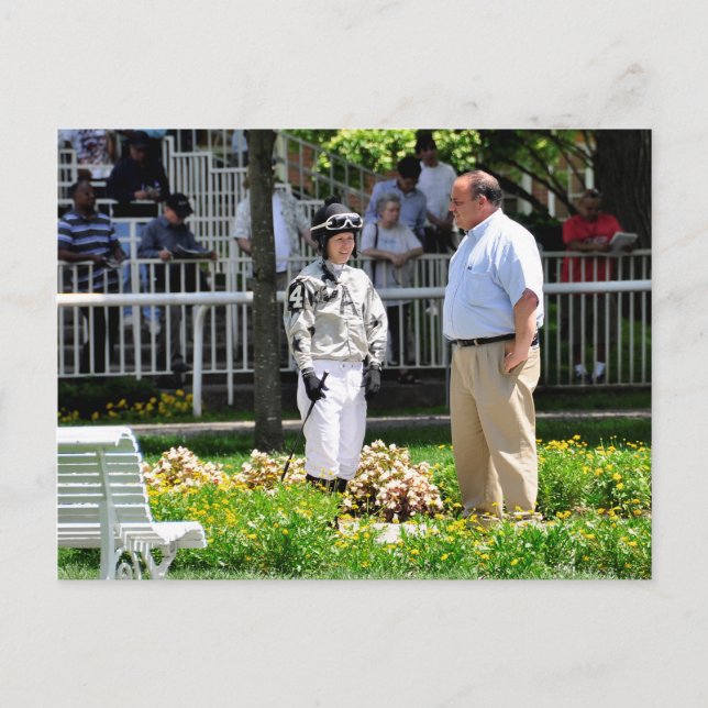 Postal Entrenador Gary Sciacca y Taylor Rice (Anverso)