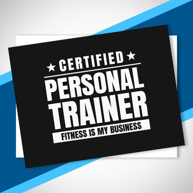 Postal Entrenador Personal Certificado Gym Quote Fitness  (Subido por el creador)