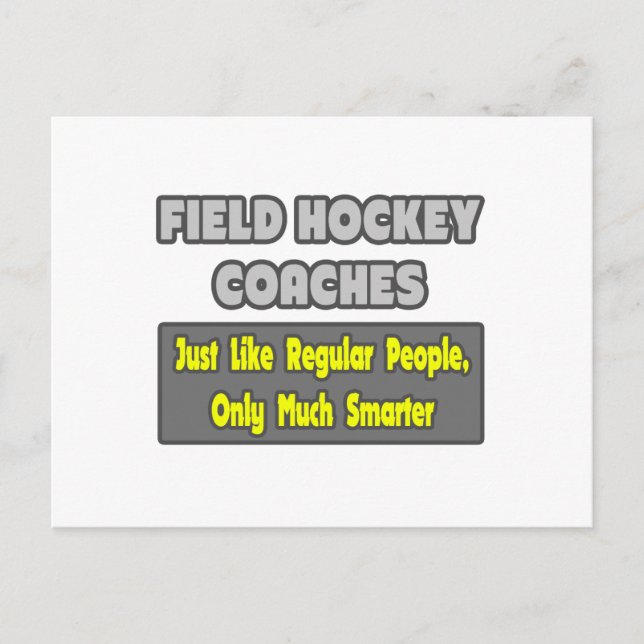 Postal Entrenadores de hockey sobre hierba... Más intelig (Anverso)