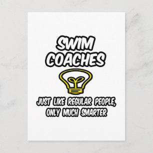 Postal Entrenadores de natación... Gente común y corrient