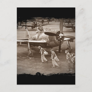 Postal Entrenamiento de pilotos de combate sobre pernos t