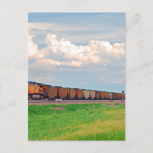 Postal entrenar con muchos coches (Anverso)