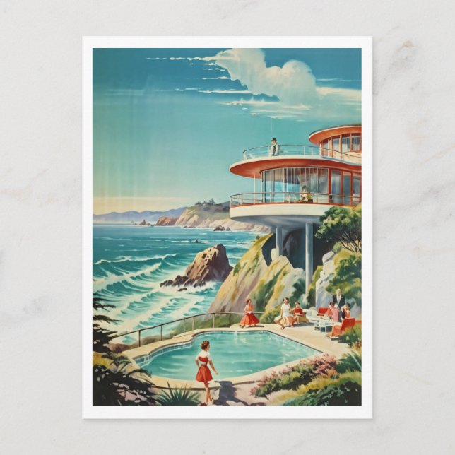 Postal Entretenimiento en Overlook House California (Anverso)