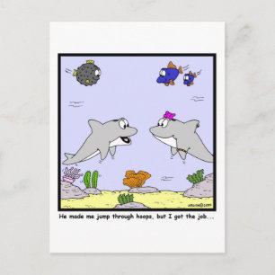 Postal Entrevista de trabajo: Personalizado de delfines