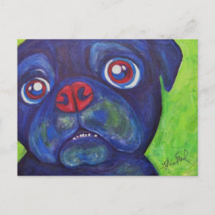 Postal "Entusiasmo pugiloso" por el arte picado