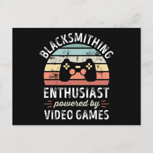 Postal Entusiasta de la herrería impulsado por videojuego
