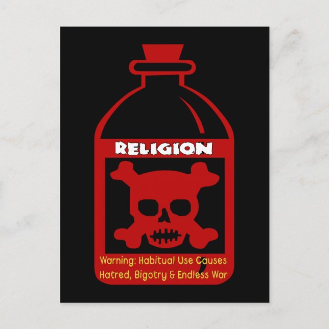 Postal Envenenamiento religioso (Anverso)