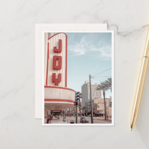 Postal Enviando Alegría Foto Retro de Teatro de Nueva Orl