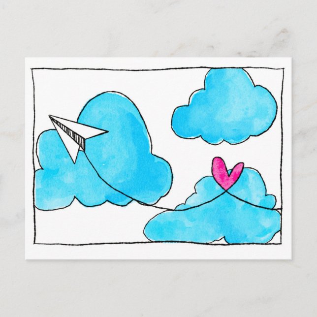 Postal Enviando amor (Anverso)