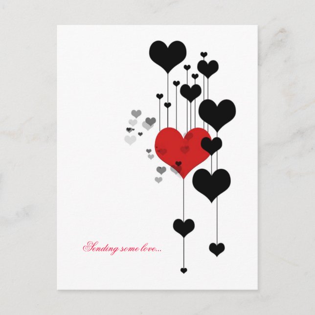 Postal Enviando un poco de amor... (Anverso)