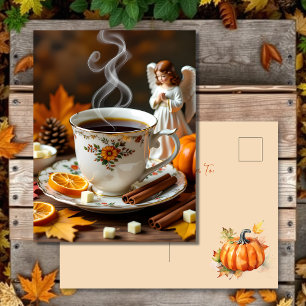 Postal Enviándote Bendiciones De Otoño Diciendo hola