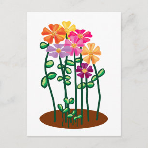 Postal Enviándote flores