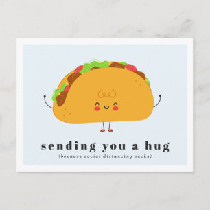 Postal Enviándote un Abrazo   Amor por Tacos