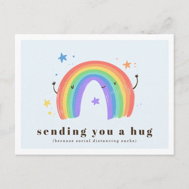 Postal Enviándote un abrazo | Rainbow Magic (Anverso)