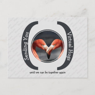 Postal ENVIÁNDOTE VIRTUAL HUGS Photo Template GRY