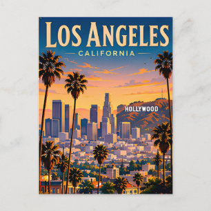 Postal Enviar recuerdos soleados de Los Ángeles a cualqui