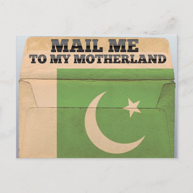 Postal Enviarme un correo a Pakistán (Anverso)