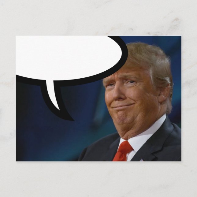 Postal Envíen su propio mensaje #TheIdesOfTrump (Anverso)
