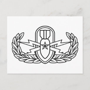 Postal EOD superior negro