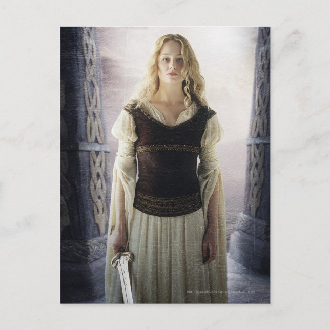 Postal Eowyn con espada (Anverso)