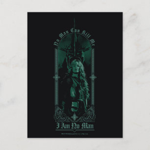 Postal Éowyn Vs SAURON™ "No soy un hombre" Gráfico de Roh