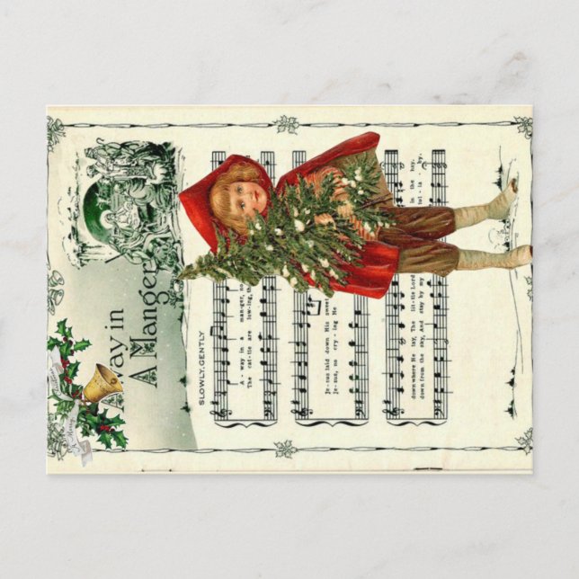 Postal Ephemera fuera de lugar en una pesadilla Navidades (Anverso)