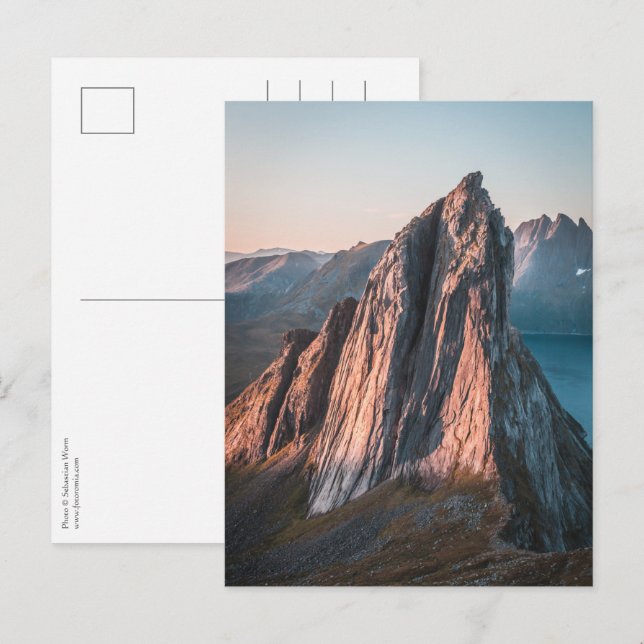 Postal Epic Mountain Norway Landscape Photo (Anverso / Reverso)