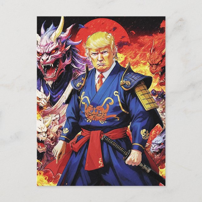 Postal Epic Trump Samurai Anime (Anverso)