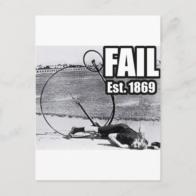 Postal Épico fracaso. (Anverso)