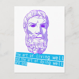 Postal epicurus el arte de vivir