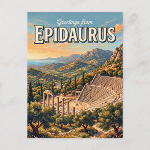 Postal Epidaurus Grecia