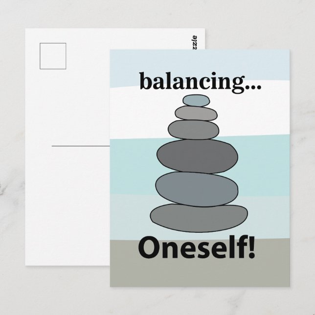 Postal Equilibrio de Piedras  (Anverso / Reverso)
