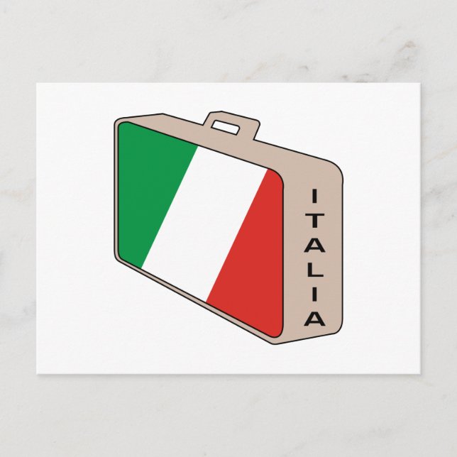 Postal Equipaje de Italia (Anverso)