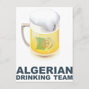 Postal Equipo argelino de bebidas