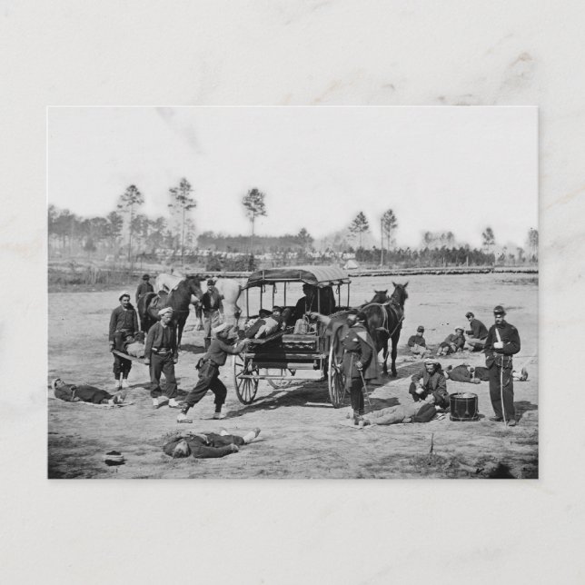 Postal Equipo de Ambulancia de Guerra Civil (Anverso)