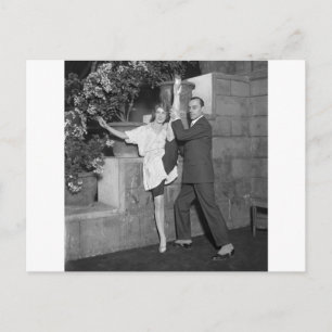 Postal Equipo de Baile Cabaret, años 20