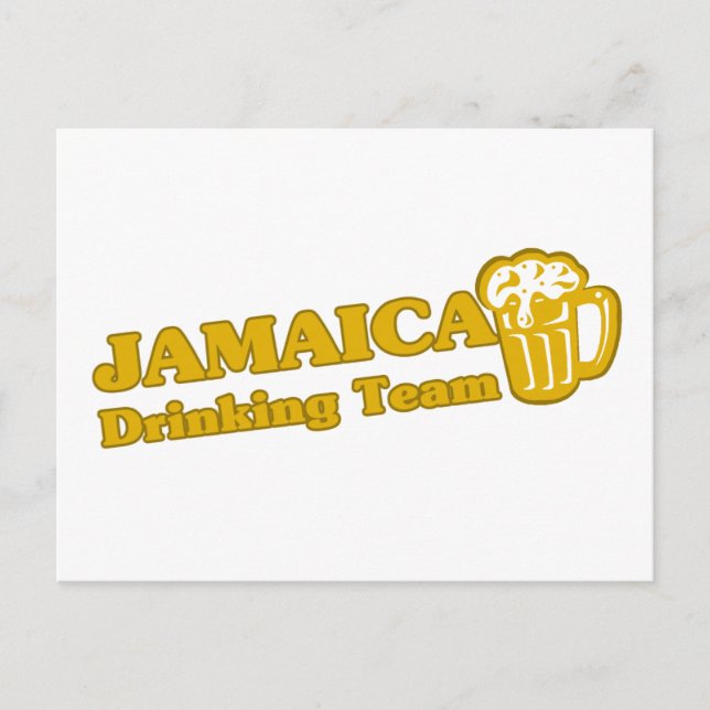 Postal Equipo de bebidas de Jamaica (Anverso)