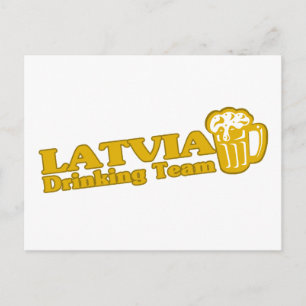 Postal Equipo de bebidas de Letonia
