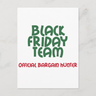 Postal Equipo de Black Friday: Cazador de gangas oficial
