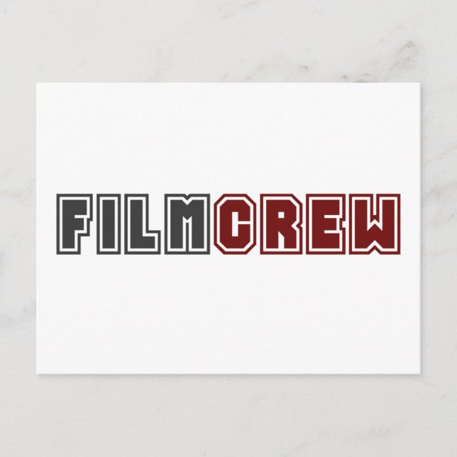 Postal Equipo de cine (Anverso)