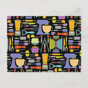 Postal Equipo de cocina, Gadgets y patrón de utensilios