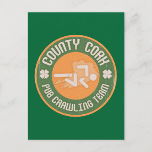Postal Equipo de Crawling Pub de County Cork