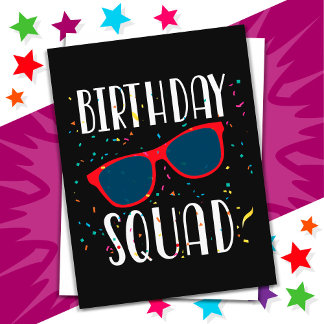 Postal Equipo de Cumpleaños Divertido y Genial para Fiest