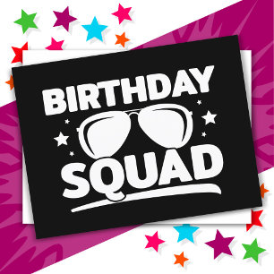 Postal Equipo de Cumpleaños Divertido y Genial para Fiest