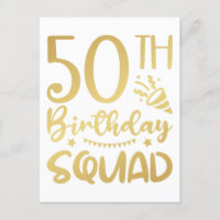 Equipo de cumpleaños número 50 Crew de fiesta de