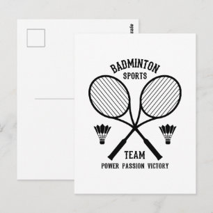 Postal Equipo de deportes de bádminton