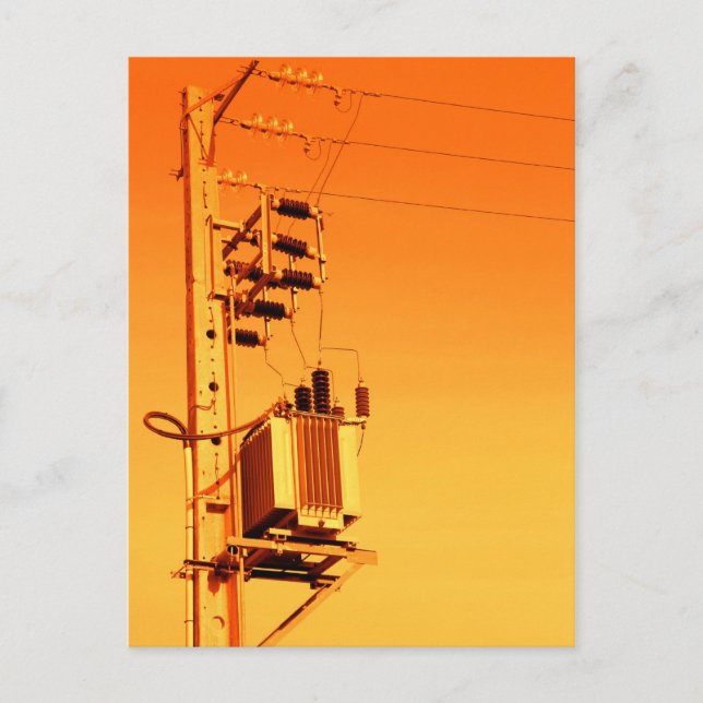 Postal Equipo de distribución de electricidad (Anverso)