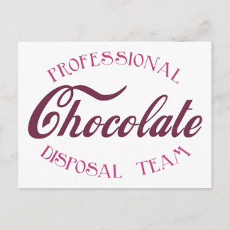 Postal Equipo de eliminación profesional de chocolate