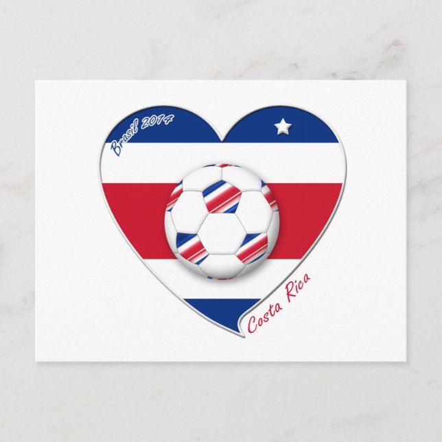 Postal Equipo de fútbol "COSTA RICA" FÚTBOL TICO nacional (Anverso)