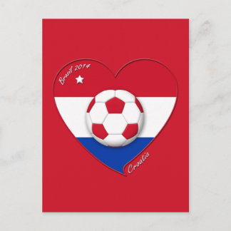 Postal Equipo de fútbol "CROATIA". Fútbol de Croacia 2014